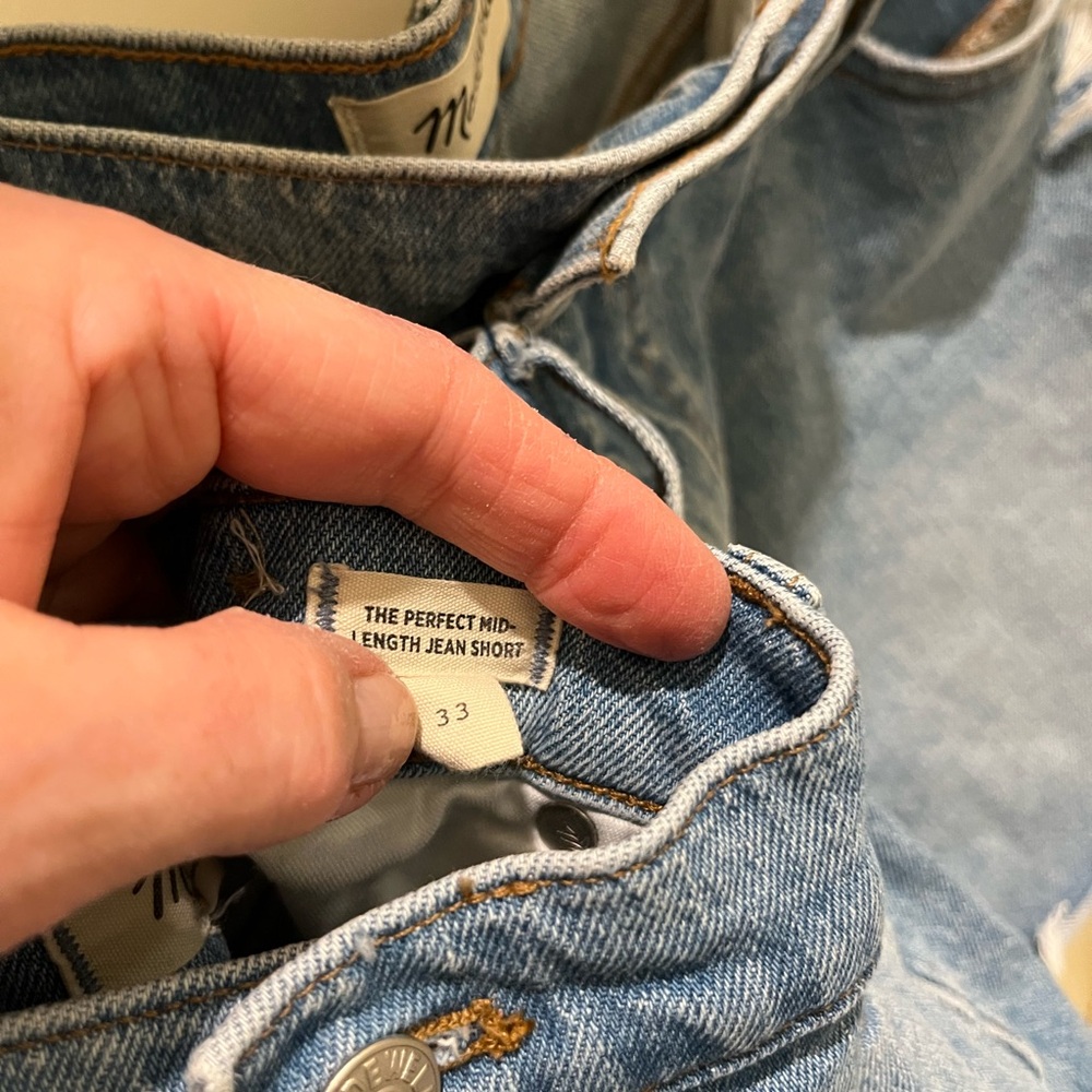 Classic Blue Denim Women's Shorts - Picture 6 of 6